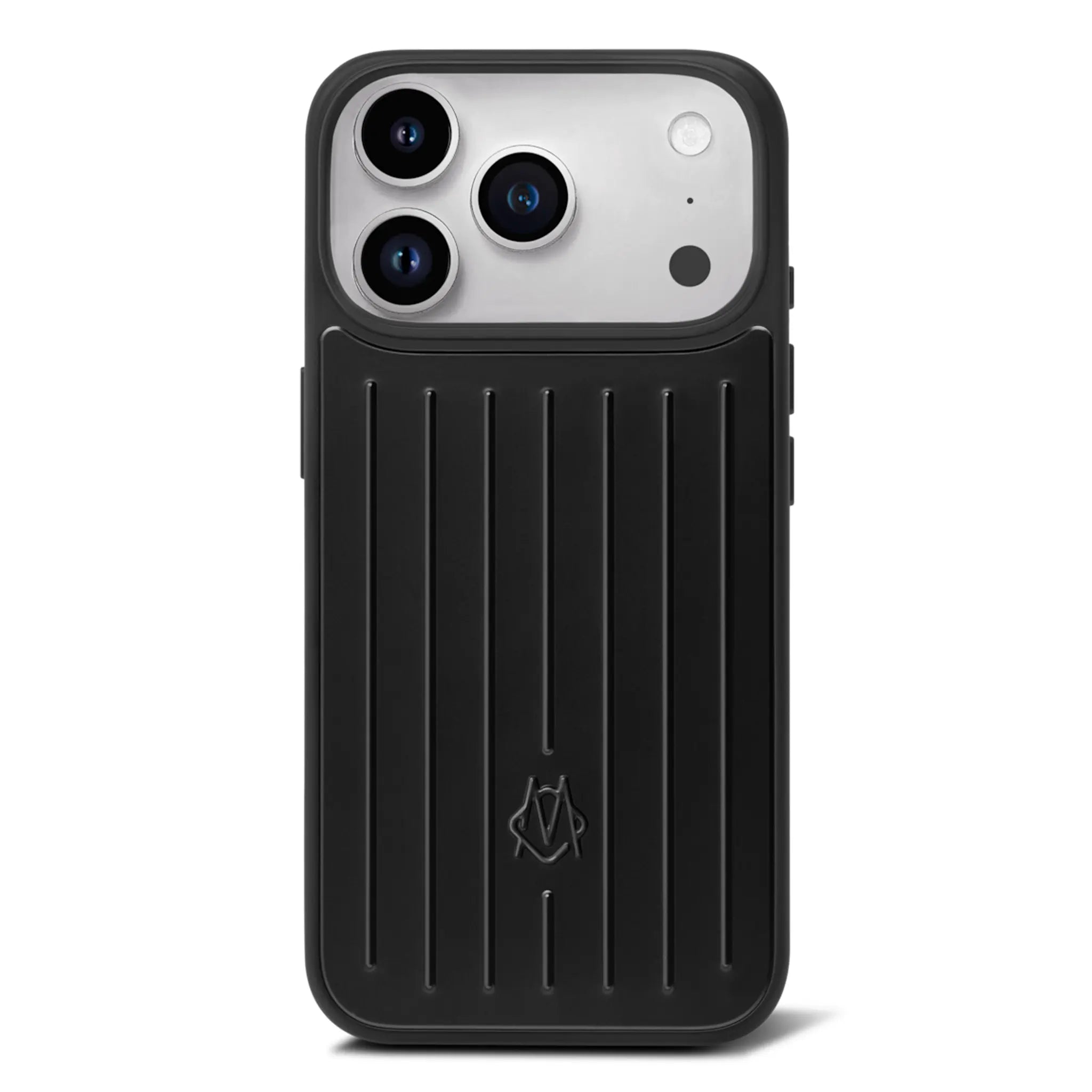 Back View of RIMOWA Black iPhone 18 Pro Max Case